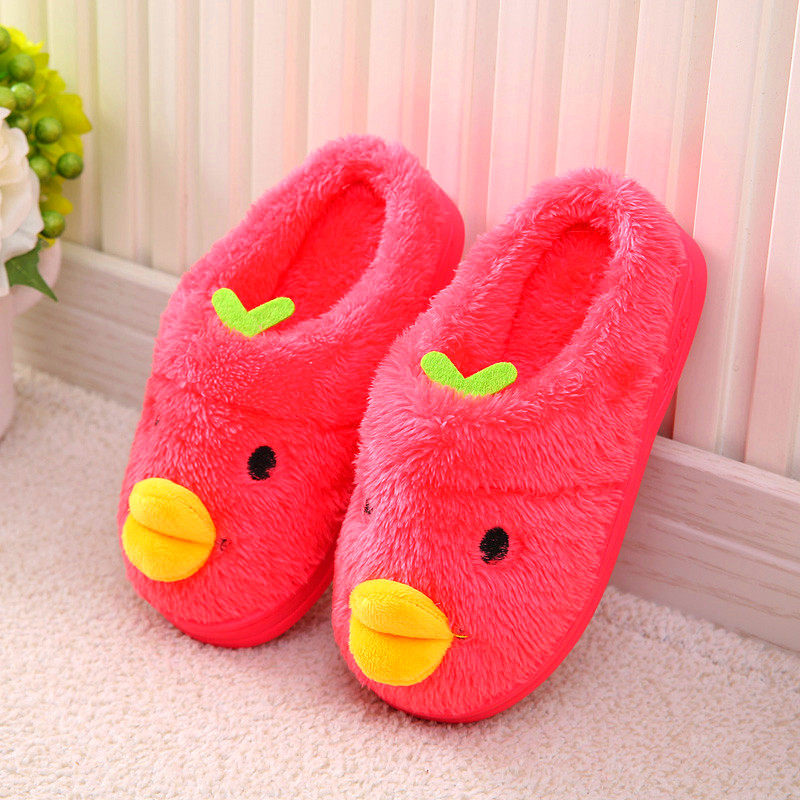 Pantoufles enfants en suède pour hiver - semelle caoutchouc - Ref 1033008 Image 3