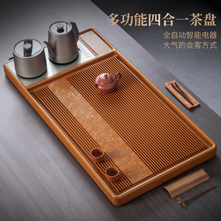 高端一体电木茶盘纯钛智能烧水壶泡茶台办公室家用茶托盘 2025新款