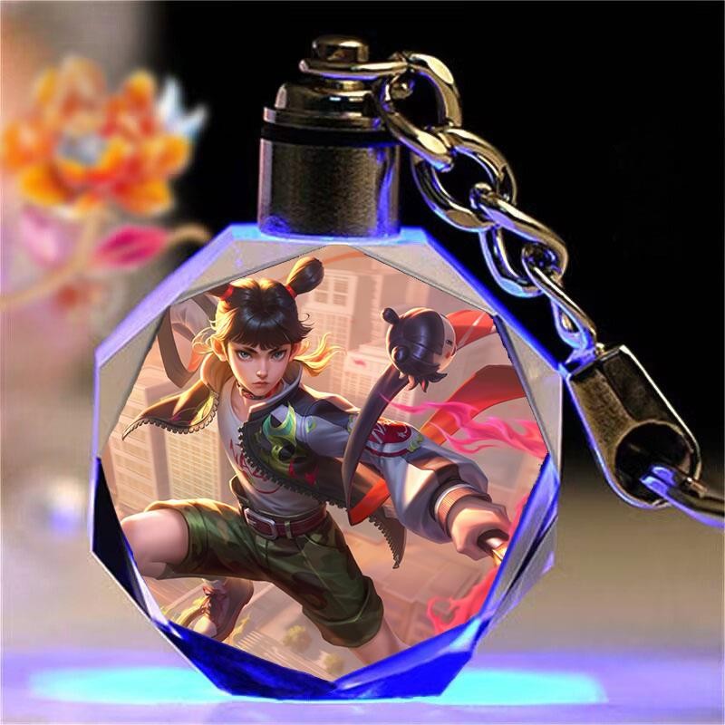 王者荣耀游戏周边书包小挂件ins高颜值水晶钥匙扣diy定制生日礼物