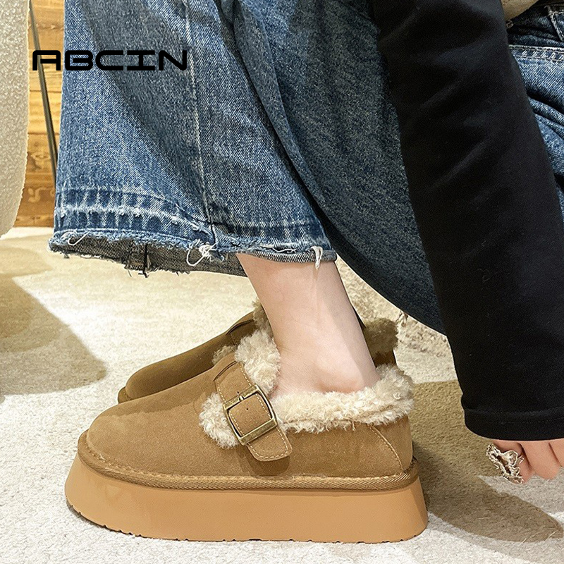 ABCIN厚底加绒加厚勃肯鞋