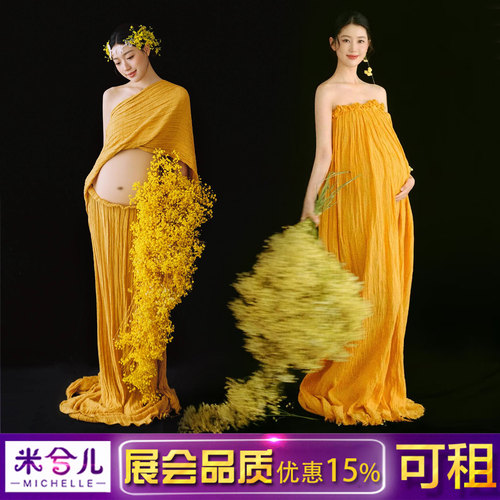 影楼法式油画风孕妇拍照服出租