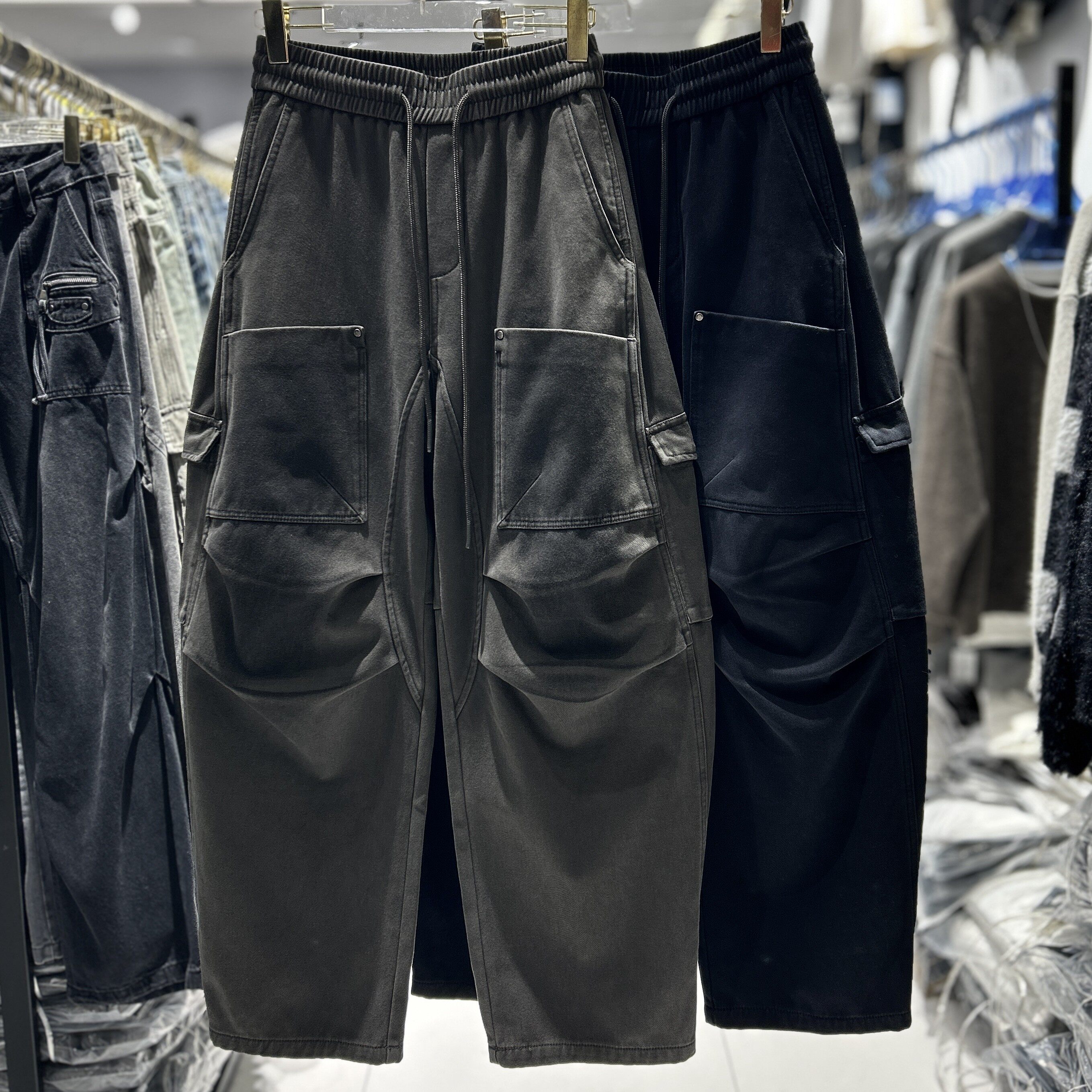 CYC潮牌 重磅多口袋工装弯刀裤美式复古水洗做旧渐变色休闲裤1836,男装,休闲裤,淘宝优惠券,粉丝福利购,淘宝优惠卷