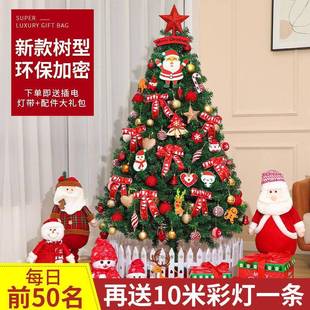 高级is诞节装 耶诞树家用套餐 耶加密diy发n光大型摆件202感4新款