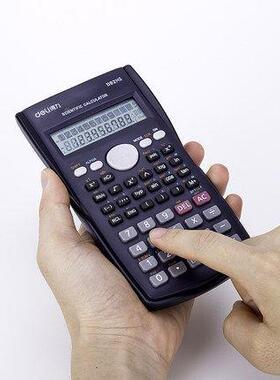 得力D82MS科学函数示Deli\/得计算器 考专试用十位数显 计算器浅