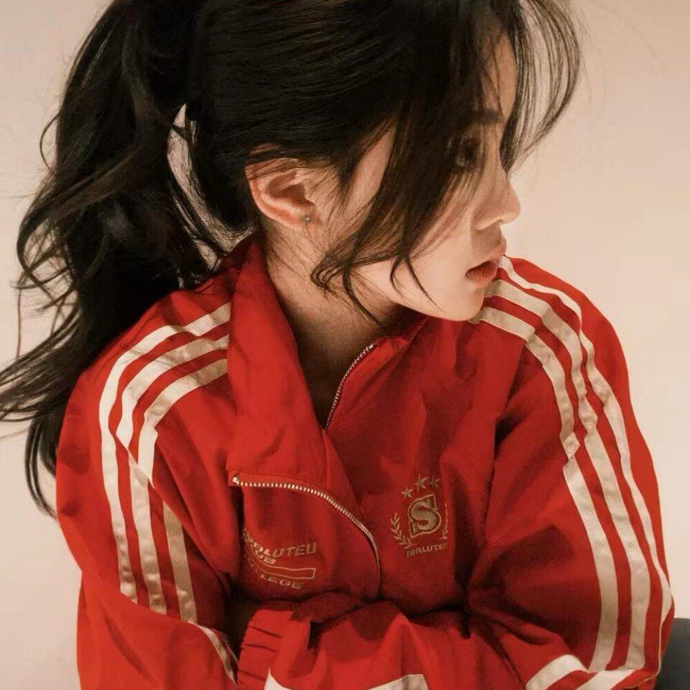 美式春季红色外套女早春