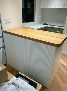 木板定制台面板吧台板榆木板置物隔板现货松木板长方形实木桌面板