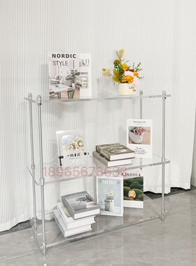 日式置物架落地光轴收纳书架厨房微波炉储物架家用客厅简约架子