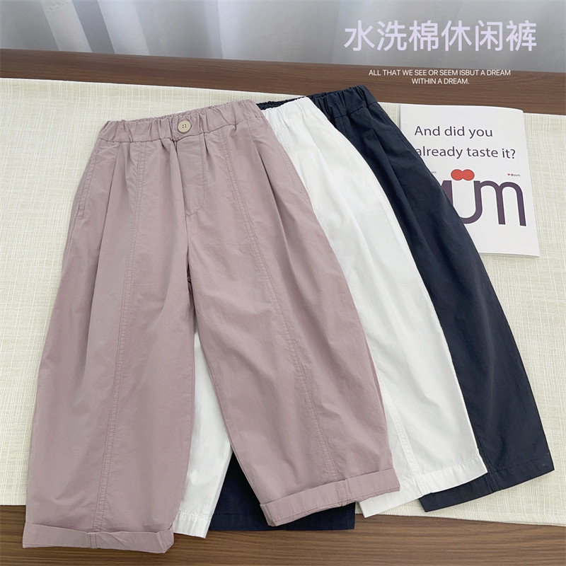 【重磅推出】儿童直筒休闲裤男童薄款长裤中大童裤子女童阔腿裤夏