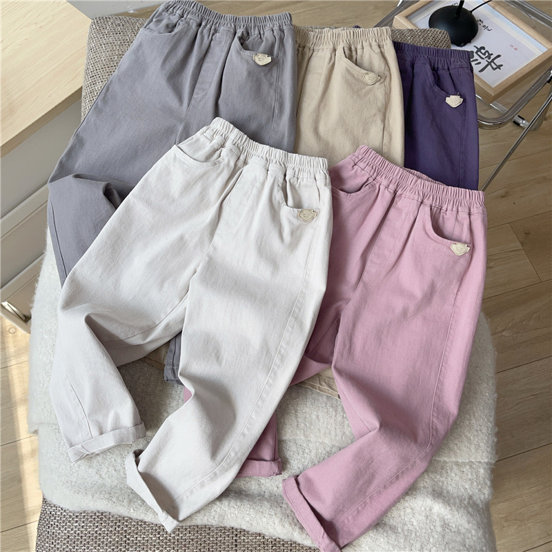 【本期回馈】儿童休闲裤中大童棉质裤子男童长裤女童直筒裤春秋款