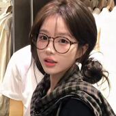 显脸小复古圆框玳瑁猫眼眼镜近视女度数可配素颜豹纹眼镜框架大脸