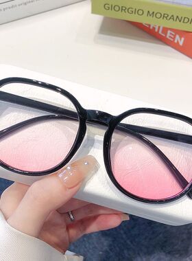 纯欲风萌妹子气质渐变粉网红素颜