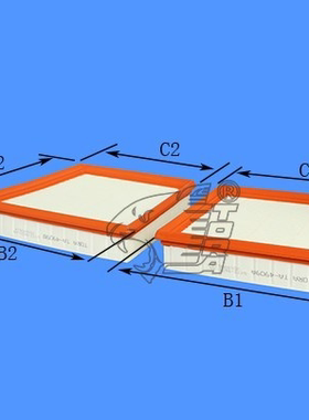 豹王2419 对装适配宾利欧陆GTSV8 飞驰 添越4.0T空气滤芯 空滤