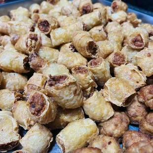 金华特产永康响铃豆腐猪肉丸子豆皮卷响铃卷火锅食材点心早餐小吃