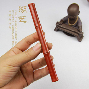 匠心之笔实木笔 紫檀木竹节水性笔 签字笔红木工艺品 生日礼品