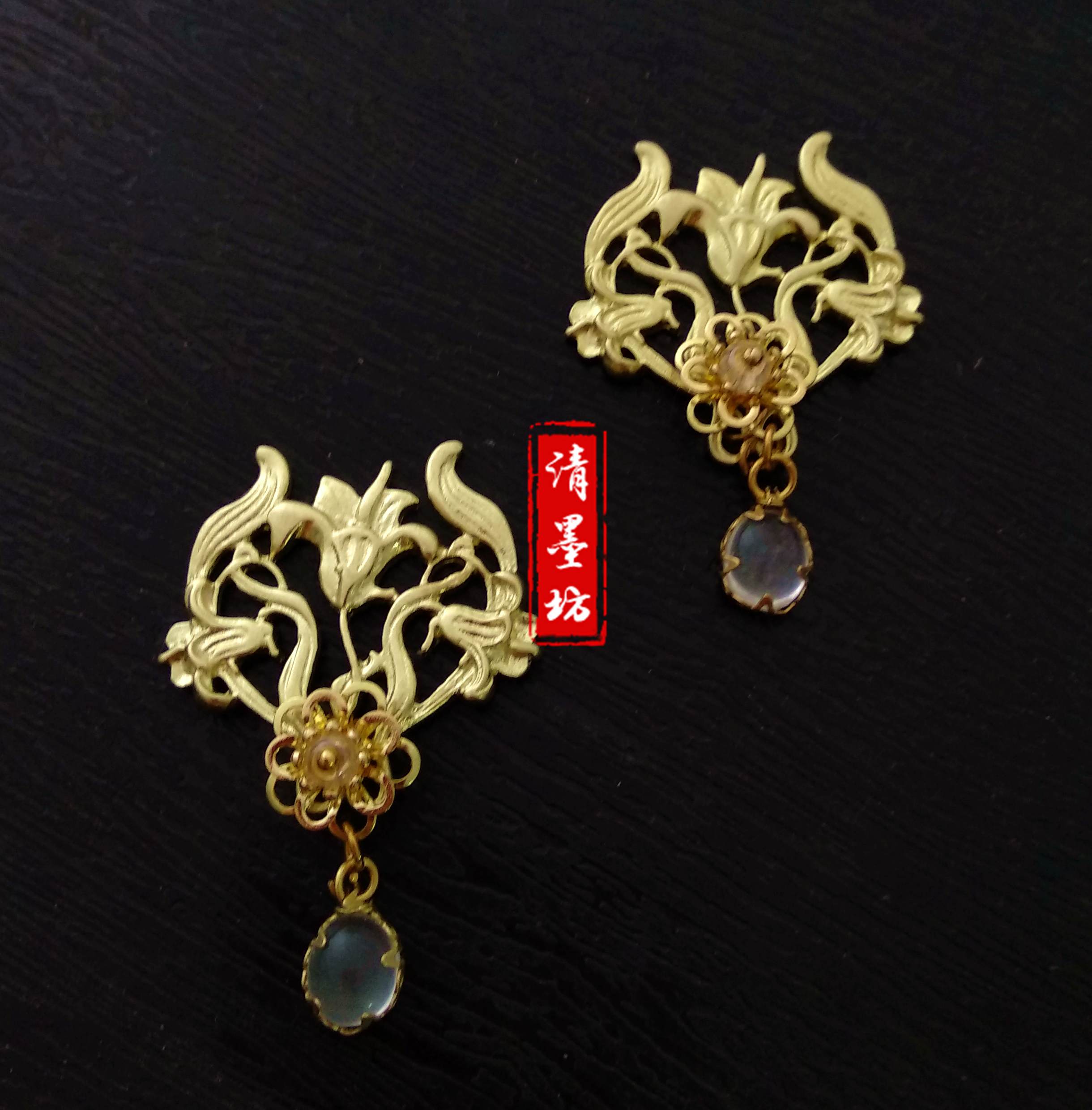 [Qing Mo Fang 19.9 series]Floret Floret Hanfu Hairpin Pure copper brass Floret Headdressin the Play mode/Anime/Periphery/cos/Board games ,  Cosplay Apparel/Props/Service ,  COSPLAY Fitting/Props/Doll clothes  category - from Buy2taobao.com to provide professional Taobao agent buy service
