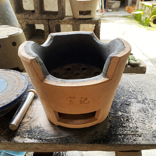 泥炉柴火炉煲汤炖肉打边炉南丰陶土炉家用老式土灶炭火炉火锅炭炉