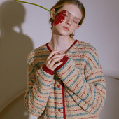 套装 朵朵可可冬季 睡衣女珊瑚绒羽毛纱半边绒家居服长袖