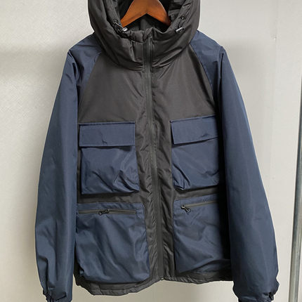 男士连帽多口袋棉服外套a7