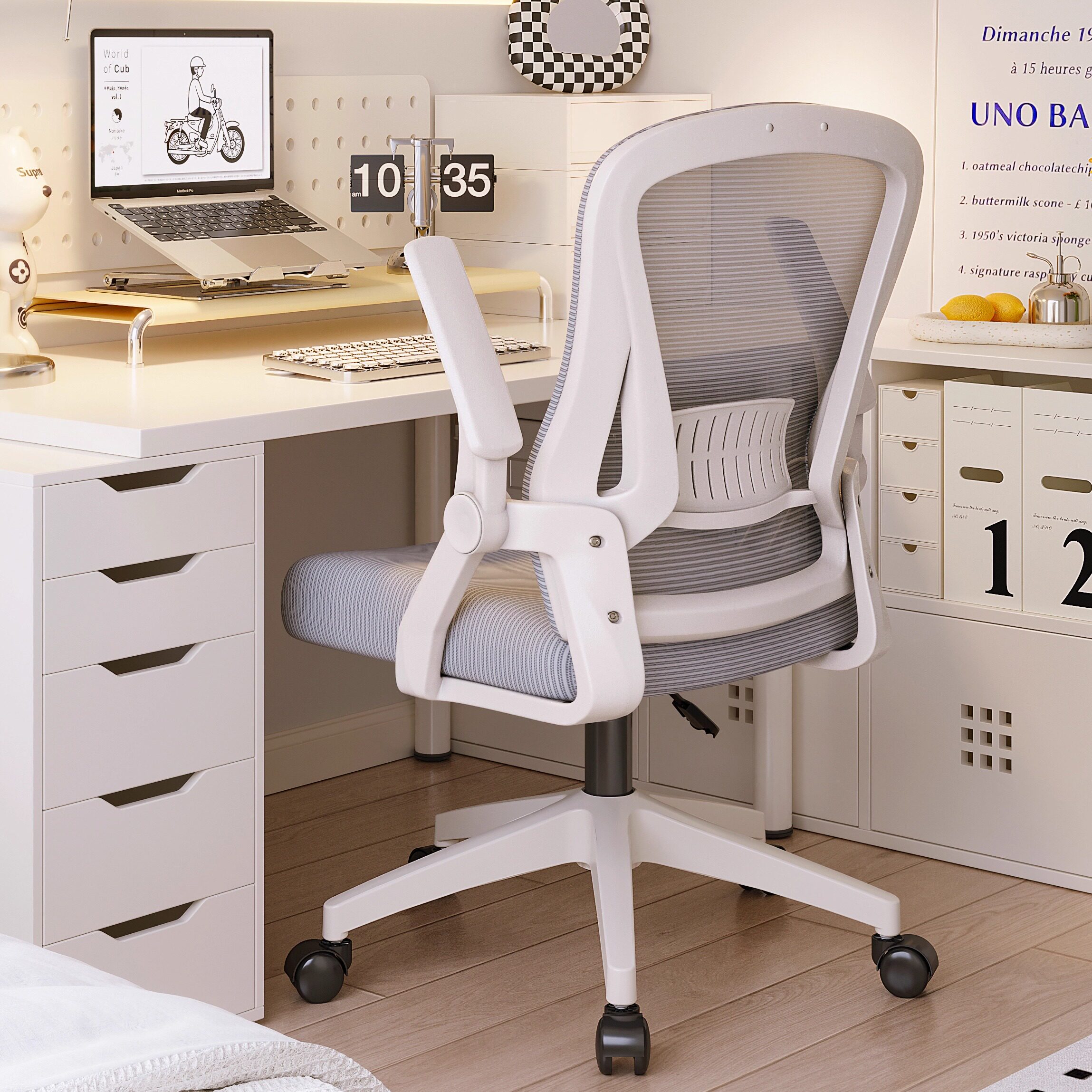 电脑椅家用舒适久坐学习椅子靠背椅卧室书桌转椅人体工学办公座椅