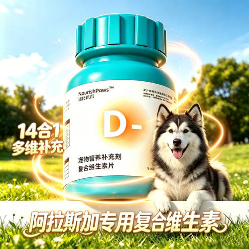阿拉斯加专用狗狗复合维生素b族片b1b12营养宠物小狗幼犬营养癖