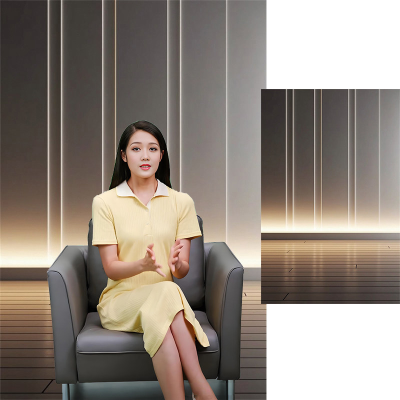 高级主播带货背景墙3D立体背景布