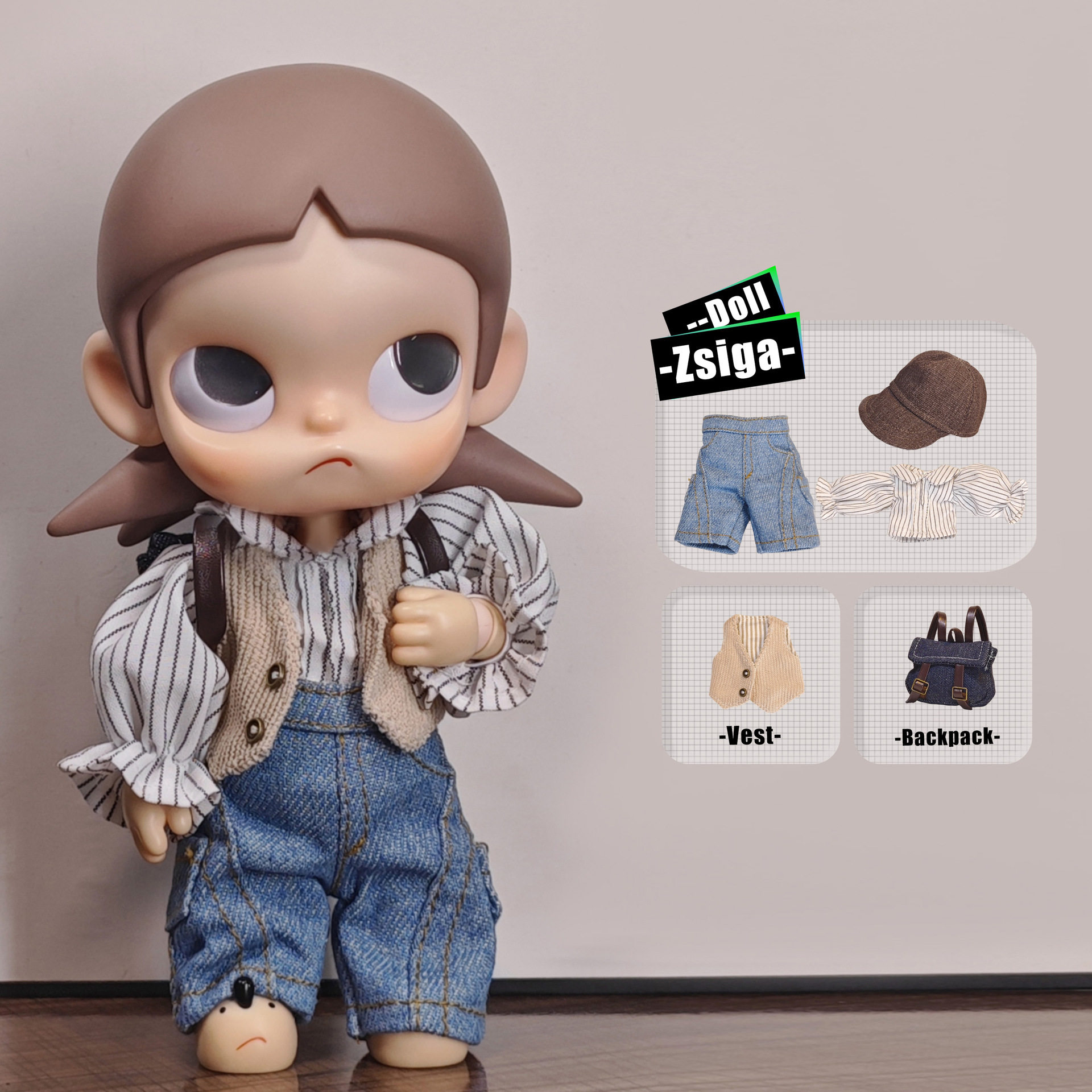 zsiga可动人偶向往之处1/8可动玩偶bjd娃衣嘎子姐欧式马甲小套装,模玩/动漫/周边/娃圈三坑/桌游,棉花娃娃/毛绒玩具娃衣,淘宝优惠券,粉丝福利购,淘宝优惠卷