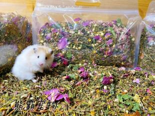 熊霸宠物--茶多酚花草垫料仓鼠金丝熊兔子刺猬花枝除臭降火600g