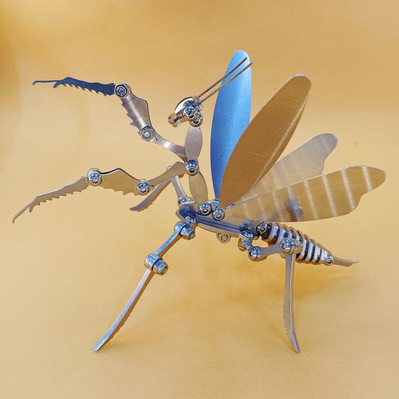 拼装螳螂金属玩具不锈钢