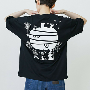日系新品卡通图案印花短袖T恤百搭上衣女