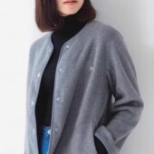 日系danton秋冬新品 摇粒绒单排扣保暖外套上衣女