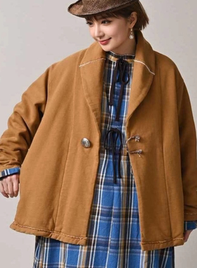 日系新品多重系法手编流苏腰绳加绒披肩开衫外套女Ctrl C 45r