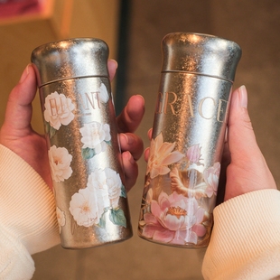 新款内外纯钛保温杯小容量国风迷你钛杯轻奢女生高颜值密封口袋杯