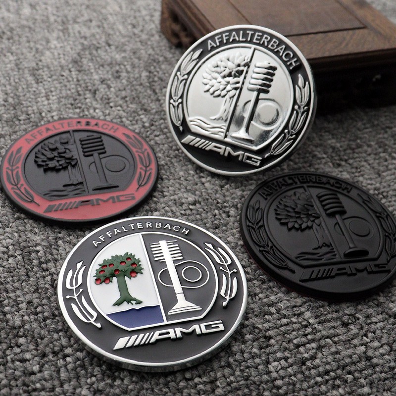 适用GLC奔驰A改装C柱AMG苹果树CLA装饰GLE车身E侧标贴GLA黑色黑标