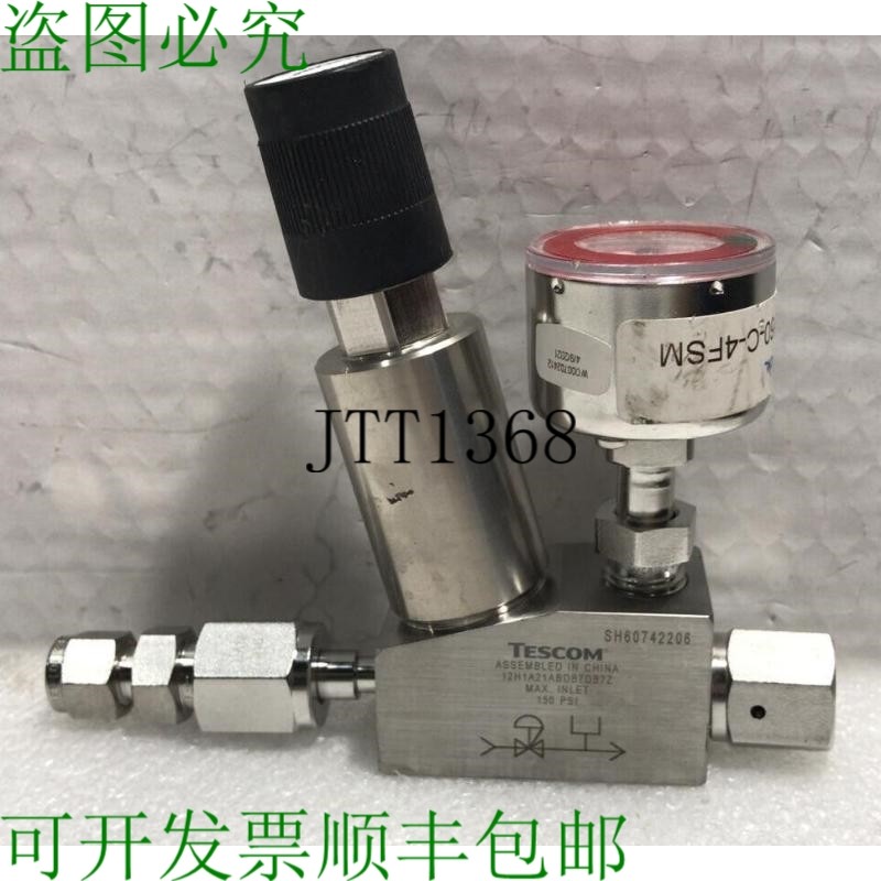 原装供应? TESCOM 12H1A21ABDB7DB7Z 带 SWALOK PGU-40-P60-C-4FS