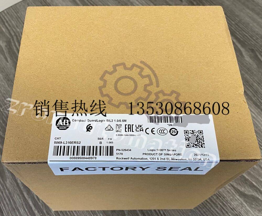 AB 5069-L310ERS2 B SIL2安全可编程式可编程式控制器紧凑型 Gua