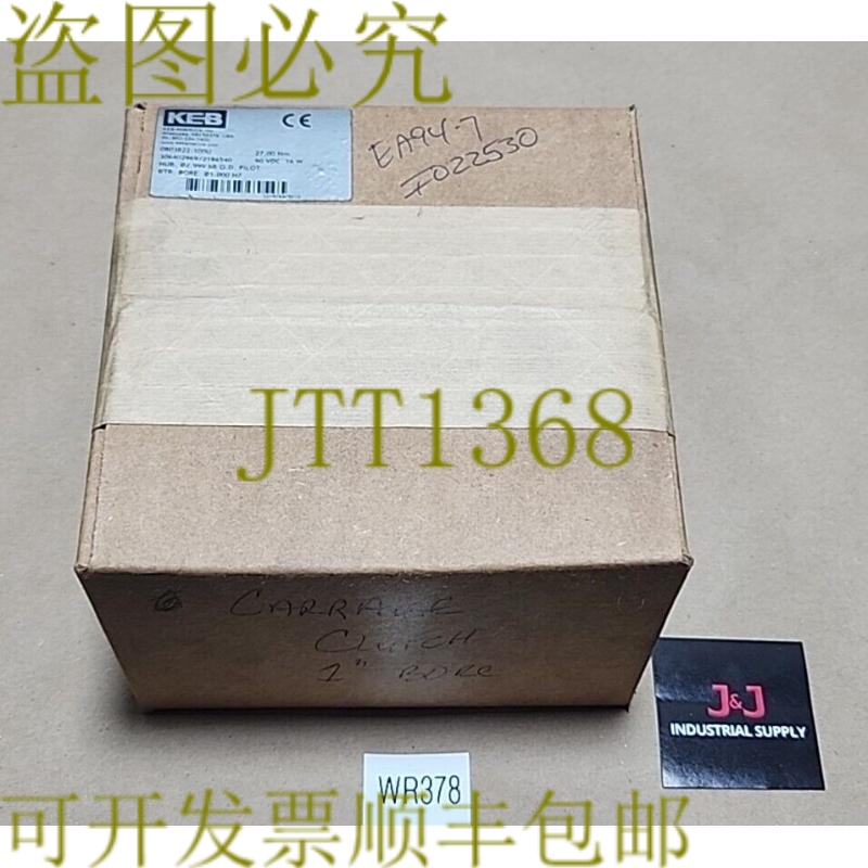 原装供应KEB 0803822-100U 偏置 27Nm 1 英寸孔 90Vdc + !