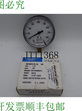 原装供应阿什克罗夫特 35W1005-PH-02L-XUL/0-100 GAU 银色