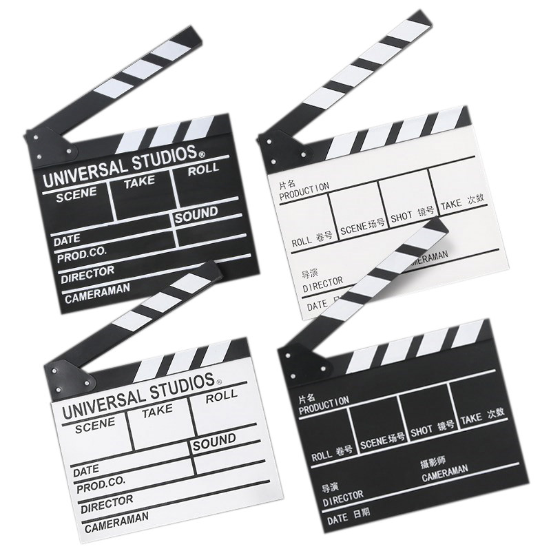 专业场记板装饰打卡板电影打板拍板导演打板神器剧组道具影楼开机拍摄