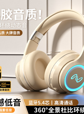 音舒尔头戴式蓝牙耳机无线通用