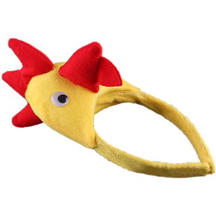 六一儿童幼儿小鸡头饰表演道具小鸭头箍黄色发箍舞蹈鸭子发饰动物