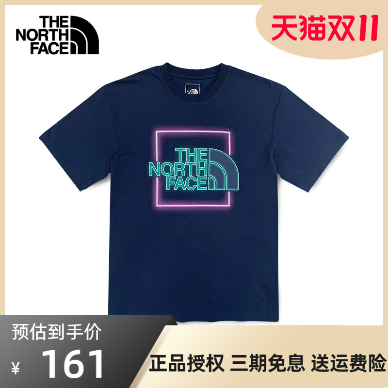 北面短袖T恤男款春夏 TheNorthFace户外运动体恤舒适透气棉半袖
