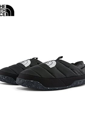 北面保暖鞋男秋冬TheNorthFace一脚蹬鹅绒户外休闲鞋防滑棉鞋5G2F
