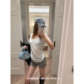 辣感buff 夏季 辣妹高腰包臀短裤 显瘦休闲裤 女小个子修身 十一石