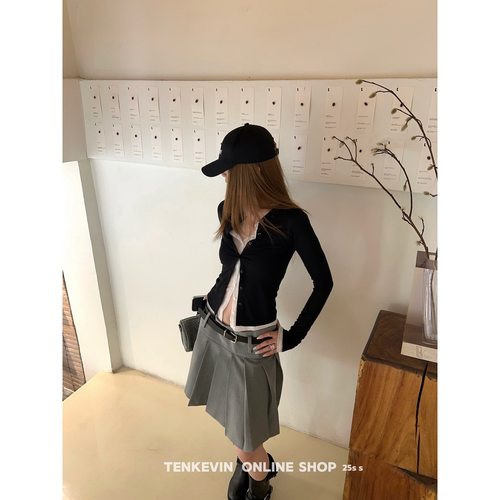 天丝凉感防晒蕾丝拼接显瘦小开衫