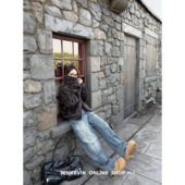 十一石 女宽松显瘦直筒休闲裤 时髦解构 复古水洗低腰阔腿牛仔裤