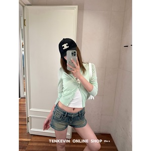 十一石 夏日限定!轻薄针织防晒开衫外套女小个子修身显瘦短款上衣