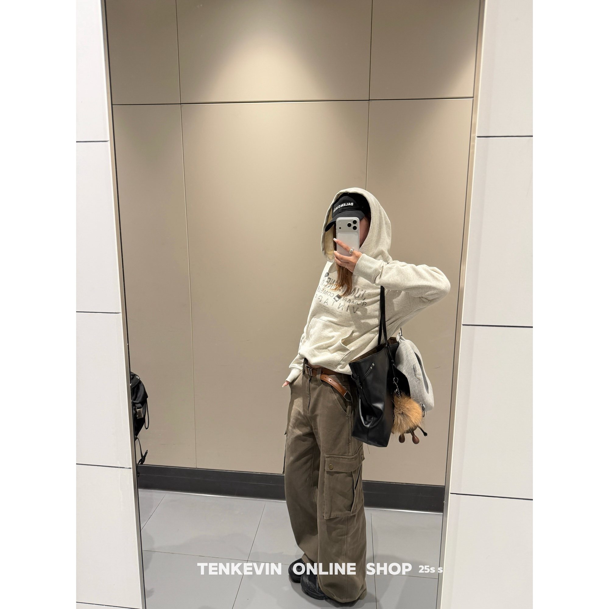 十一石 复古解构!工装大口袋阔腿休闲裤女小个子宽松显瘦直筒裤,女装/女士精品,休闲裤,淘宝优惠券,粉丝福利购,淘宝优惠卷