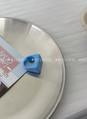 ins风银色高颜值亚克力戒指