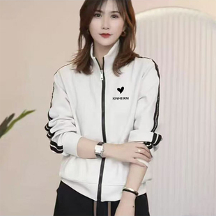 宽松显瘦卫衣外套上衣 拉链设计加绒大码 2025秋冬新款 立领女士韩版