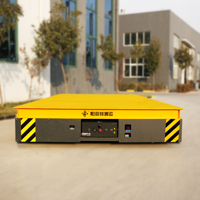 电动轨道平板车agv车大承重双轨道运输车地轨车导轨运输车